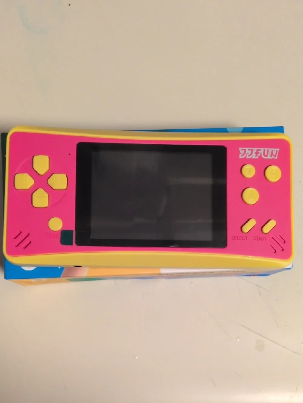 Retro Handheld Game Console‎ - Pink And Yellow